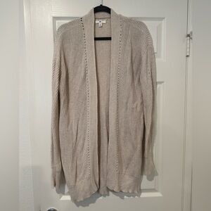 BP Beige Open-Front Cardigan size S